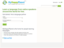 Tablet Screenshot of myhappyplanet.com